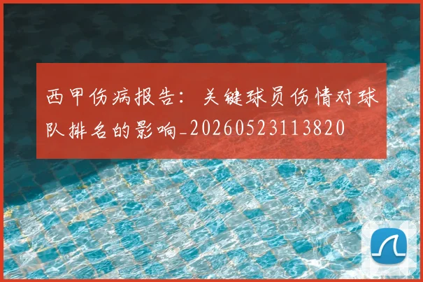西甲伤病报告：关键球员伤情对球队排名的影响_20260523113820